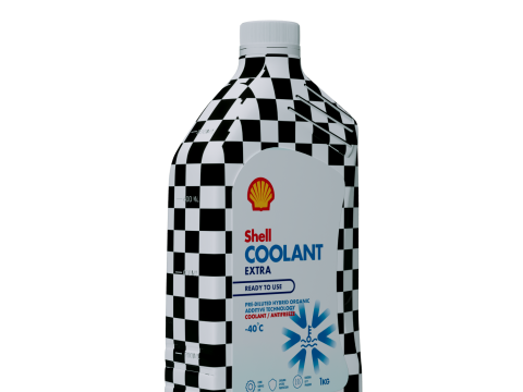 Охлаждающая жидкость Shell антифриз длительного действия 1 кг. 3D Модель