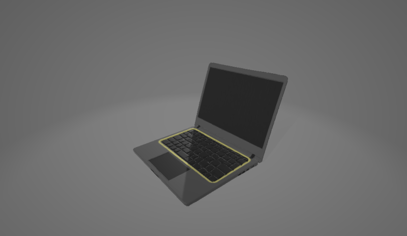 Ноутбуксерый 3D Модель .c4d .max .obj .3ds .fbx .stl .blend 