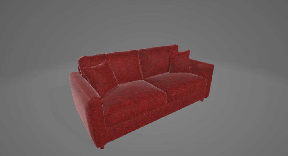 Read sofa 3D Model .c4d .max .obj .3ds .fbx .stl .blend 