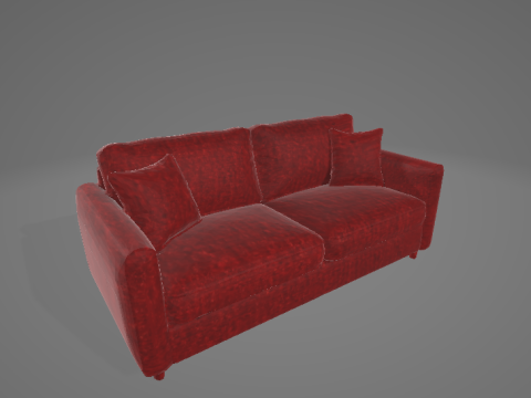 Divano letto Modello 3D