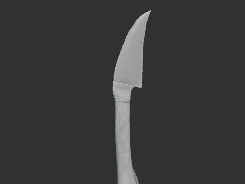 Primitive Stone Blade 3D Model