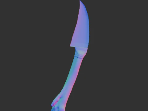 Primitive Stone Blade 3D Model