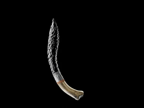 Обсидиановый клинок 3D Модель