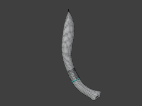 Obsidian blade 3D Model