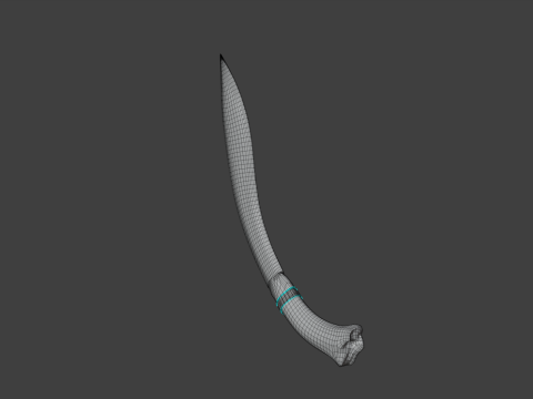 Obsidian blade 3D Model