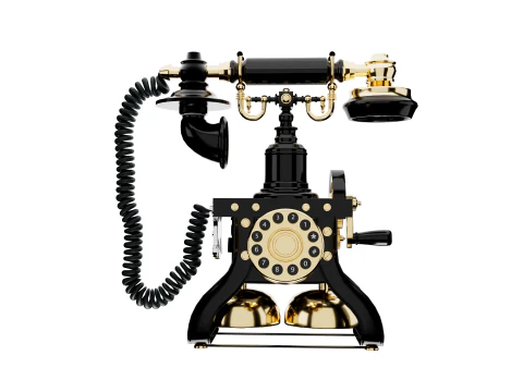 Vintage telephone 3D Model