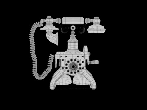 Vintage telephone 3D Model