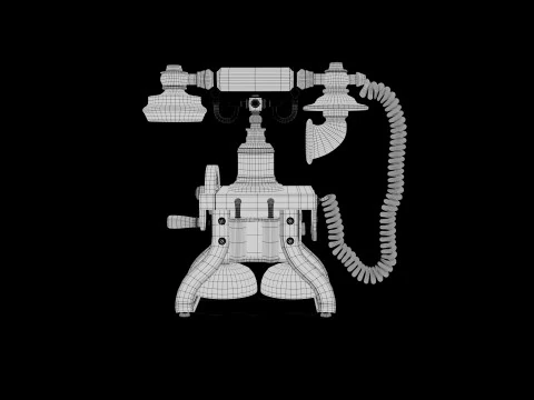 Vintage telephone 3D Model