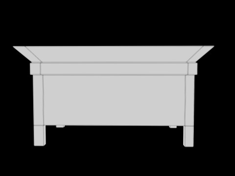 Stylized Table Prop 3D Model