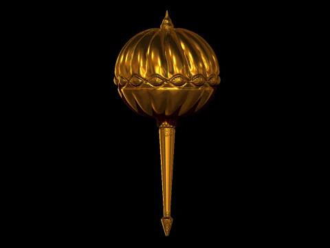Royal Golden Gada Print Ready Model 3D Model