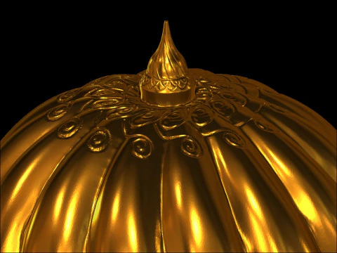 Royal Golden Gada Print Ready Model 3D Model