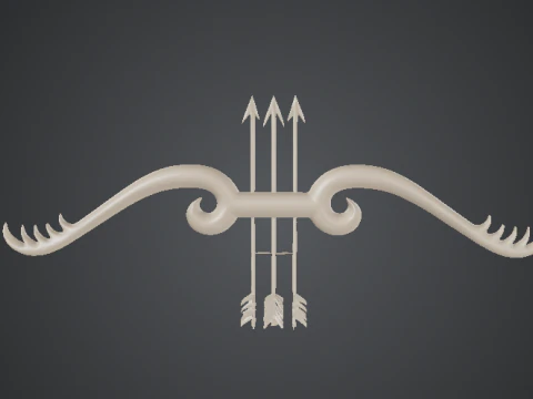 खाटू श्याम जी तीन बाण निशान मॉडल 3D मॉडल