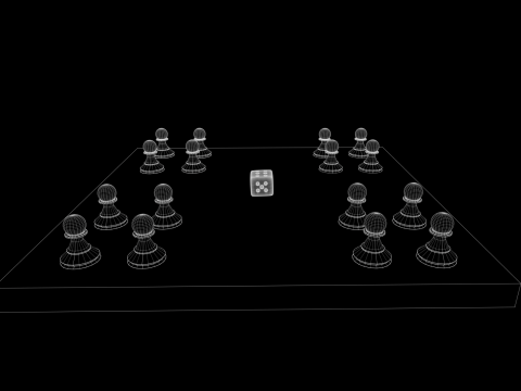 Настільна гра Ludo Високоякісна настільна гра PBR Game Ready 3D Модель