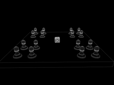 Ludo Board Game High Quality PBR Game Ready Board Game 3D Model