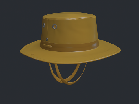 Boonie Hat Realistic 3D Printable Military Outdoor Style STL 3D Model