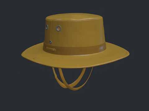 Boonie Hat Realista 3D para impressão estilo militar ao ar livre STL Modelo 3D