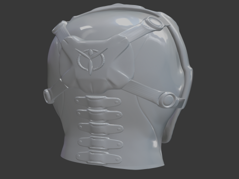 骷髅面具逼真 3D 可打印恐怖角色扮演 STL 3D 模型