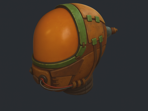 Casco de ciencia ficción Futurista Armadura imprimible en 3D Cosplay STL Modelo 3D