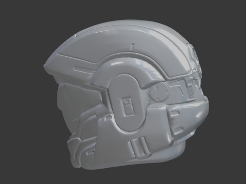 궤도 강하 충격 기병 ODST Halo 3D 인쇄 가능한 군인 STL 3D 모델