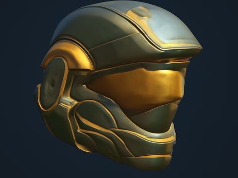 궤도 강하 충격 기병 ODST Halo 3D 인쇄 가능한 군인 STL 3D 모델