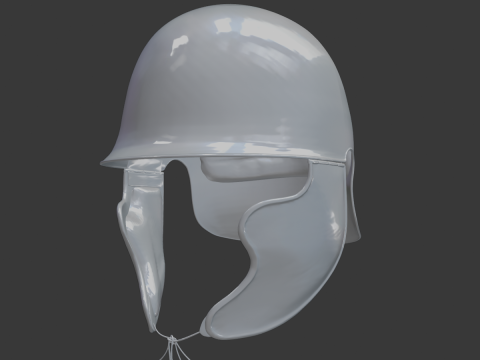 로마 스타일 헬멧 고대 전사 3D 인쇄 가능 STL 3D 모델