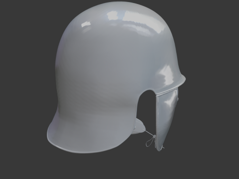 로마 스타일 헬멧 고대 전사 3D 인쇄 가능 STL 3D 모델