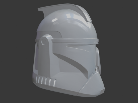 चरण I क्लोन ट्रूपर हेलमेट स्टार वार्स 3डी प्रिंट करने योग्य एसटीएल 3D मॉडल