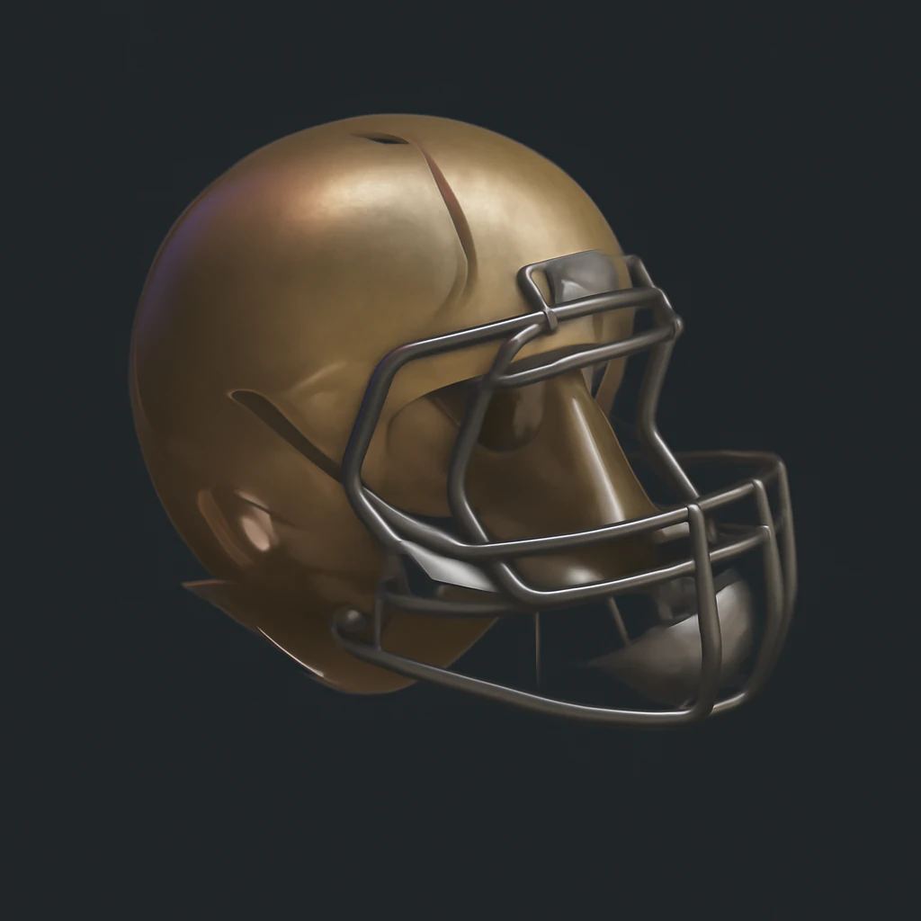 American Football Helm realistische 3D druckbare Sport STL 3D Modell .c4d .max .obj .3ds .fbx .stl .blend 
