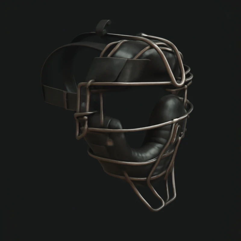 Máscara facial para coletores de beisebol Capacete esportivo protetor para impressão em 3D STL Modelo 3D .c4d .max .obj .3ds .fbx .stl .blend