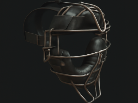 Baseball Catchers Face Mask 3D Printable Protective Sports Helmet STL 3D Model
