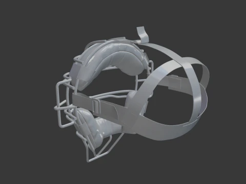 M&aacute;scara facial para coletores de beisebol Capacete esportivo protetor para impress&atilde;o em 3D STL Modelo 3D