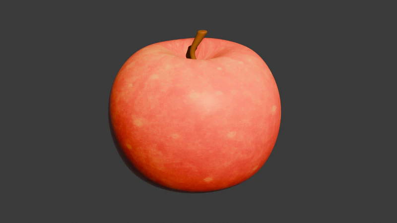 Реализм Яблоко 3D Модель .c4d .max .obj .3ds .fbx .stl .blend 