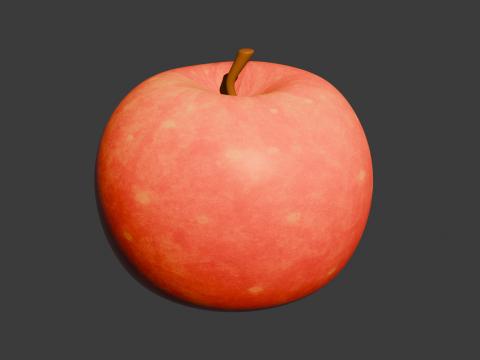 Realistische appel 3D Model