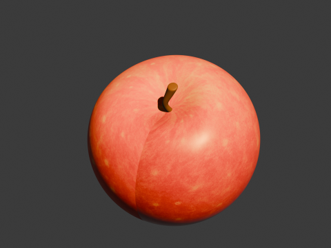 Realistic Apple 3D Model