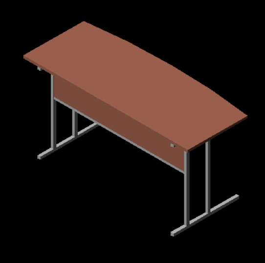 办公桌2006ACAD 3D 模型 .c4d .max .obj .3ds .fbx .stl .blend 