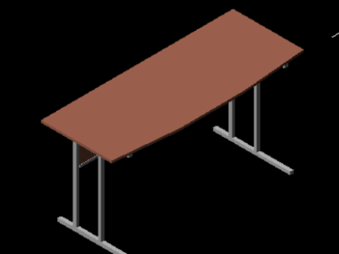 办公桌2006ACAD 3D 模型