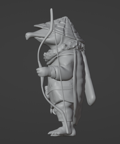 Rollenspiel Turtle Ladin 3D Modell .c4d .max .obj .3ds .fbx .stl .blend 