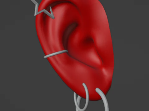 Anting Evox Second Life Star - Dilengkapi dengan peta UV Model 3D