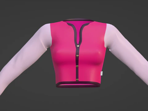 Jaket Hati Dilengkapi dengan Ebody Reborn-Legacy-Larax Second Life - Dilengkapi dengan peta UV Model 3D