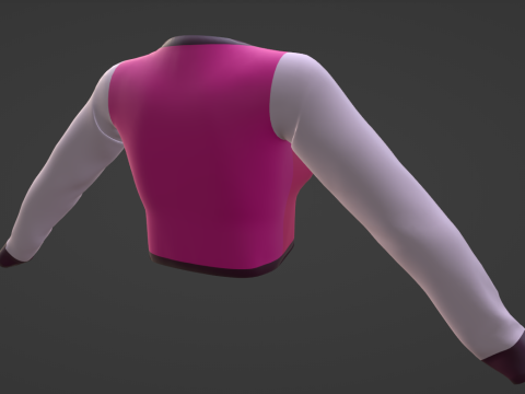 Куртка Heart Rigged with Ebody Reborn-Legacy-Larax Second Life - Rigged with UV map 3D Модель