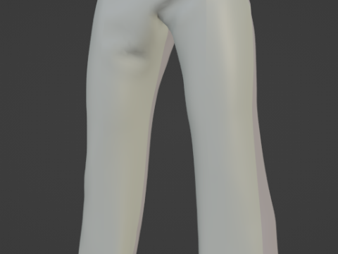 Пошита сорочка та штани за зразком чоловічого тіла Legacy від Second Life UvMaterials 3D Модель