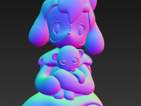 艾米魔法师故事系列案例-娃娃女孩 3D 打印模型