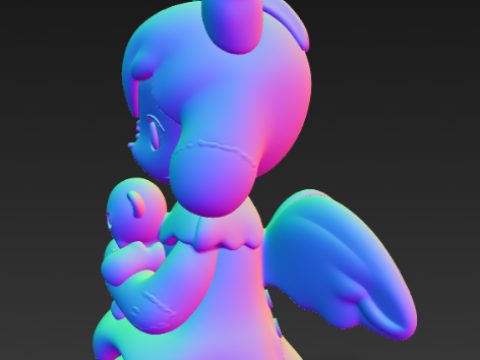 艾米魔法师故事系列案例-娃娃女孩 3D 打印模型