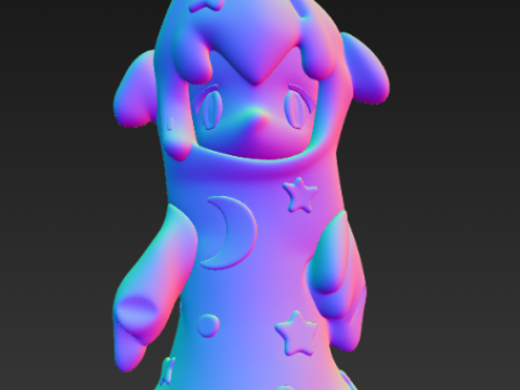 Aamy The Magicians 스토리 시리즈 케이스 - 슬라임 몬스터 3D 프린트 모델