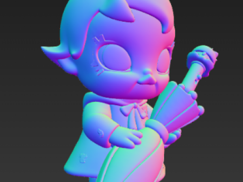 Figura Baby Molly Funny Raining Day - Paraguas Modelo de impresión 3D