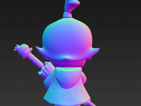 Figura Baby Molly Funny Raining Day - Paraguas Modelo de impresión 3D