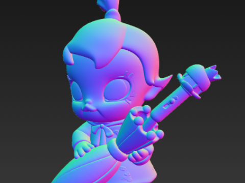 Figura Baby Molly Funny Raining Day - Paraguas Modelo de impresión 3D