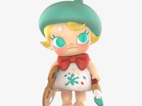 Фигурка Малышки Молли Будущего Художника 3D Принт Модель