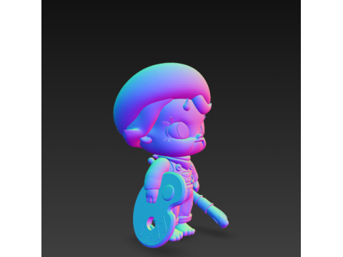 Estatueta Baby Molly Future Painter - 2 Modelo de Impressão 3D