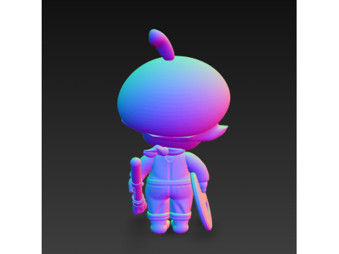 Estatueta Baby Molly Future Painter - 2 Modelo de Impressão 3D